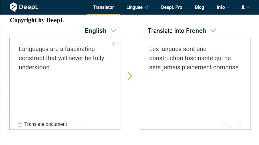 Linguee, Software