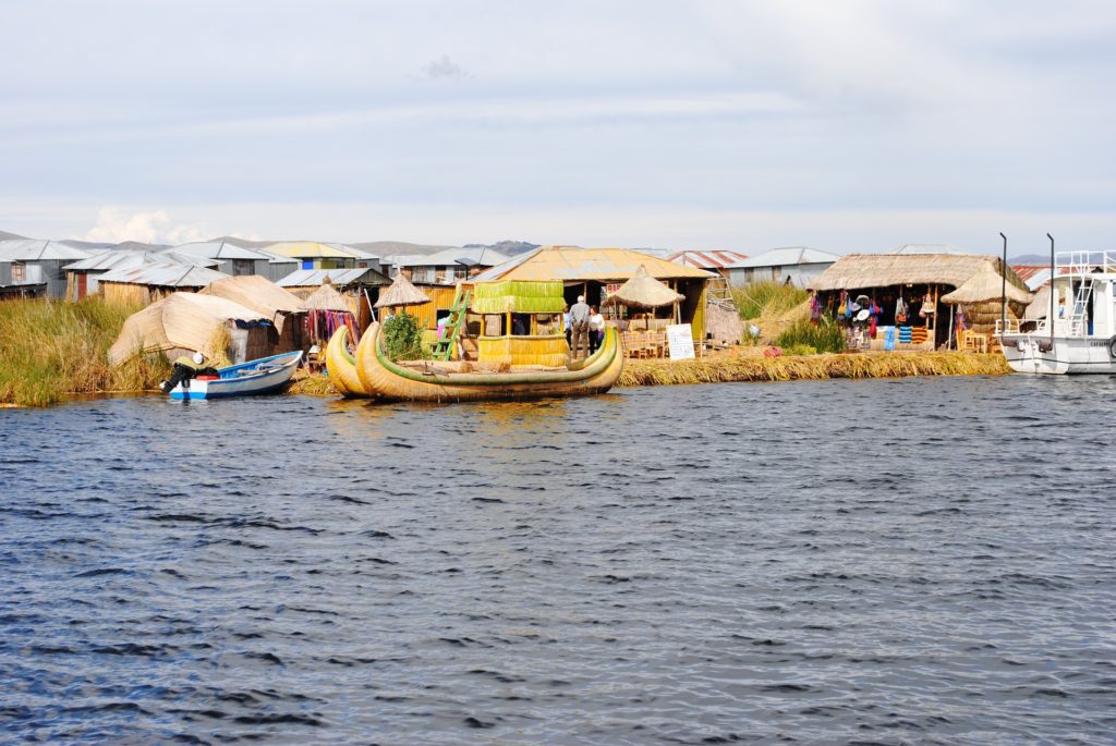 Lake Titicaca in South America