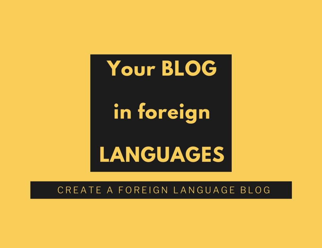 foreign language blog post